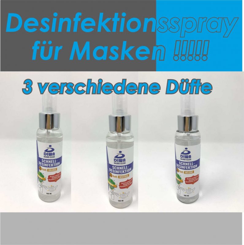 Desinfektionsspray für Masken